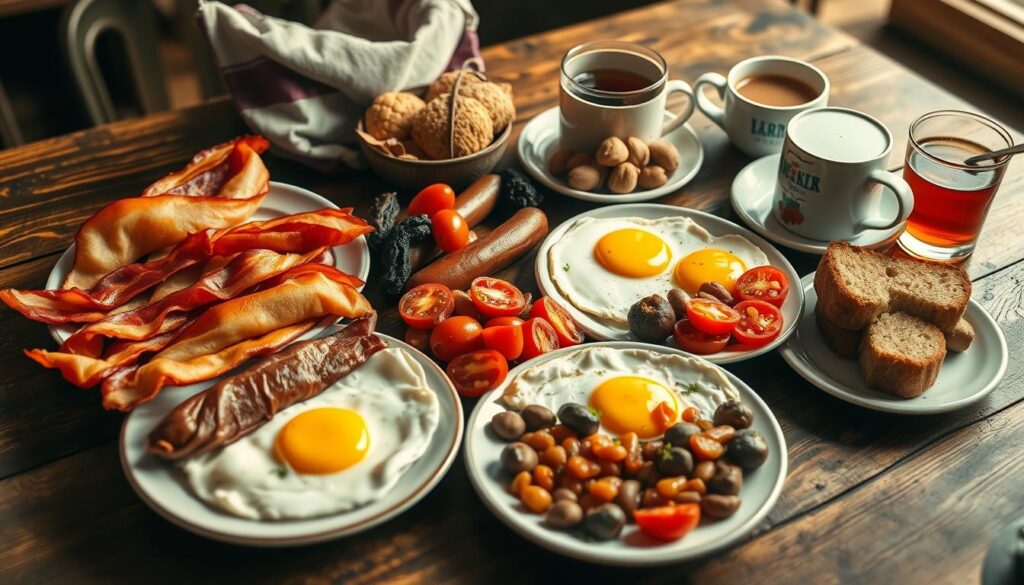 Irish breakfast ingredients