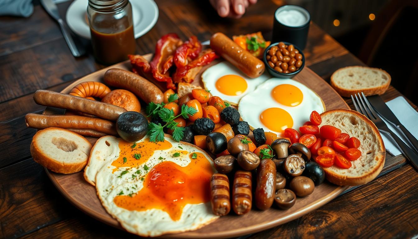 Irish breakfast menu