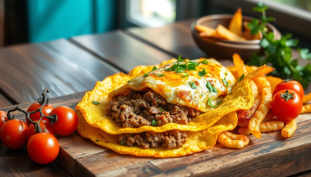 ground beef and eggs