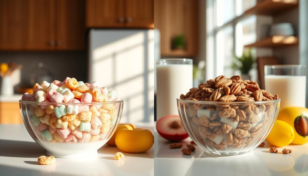 Low-carb cereal option comparison