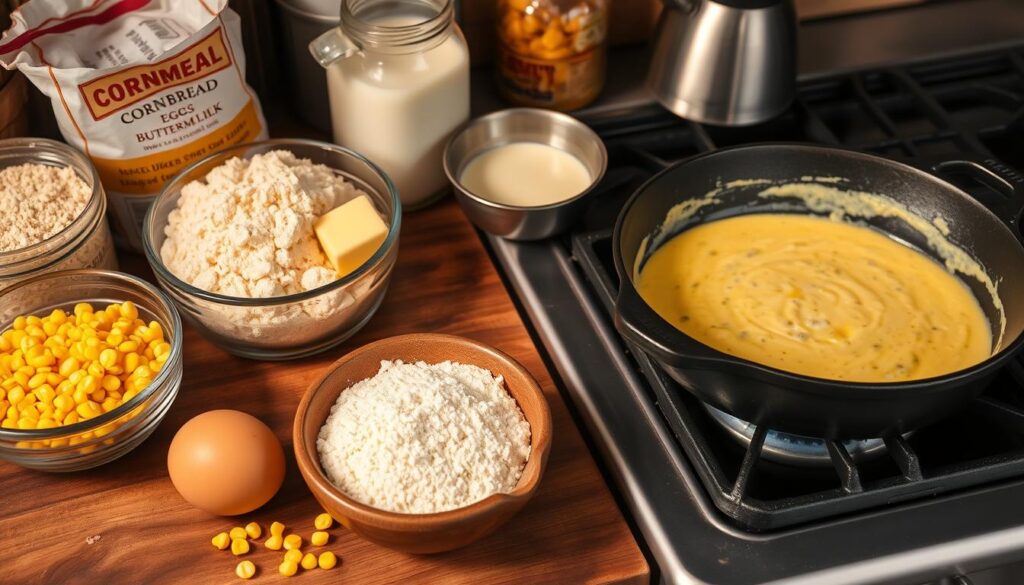 Southern Cornbread Preparation